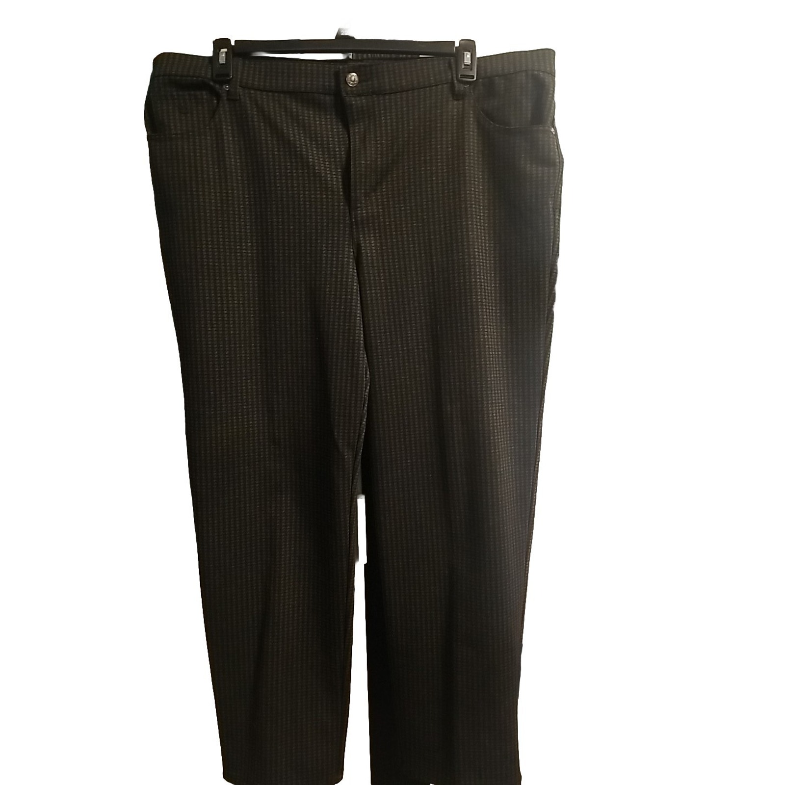 Gloria Vanderbilt Women's Pants Sz 22w Amanda Average/ Dark Gray/Black